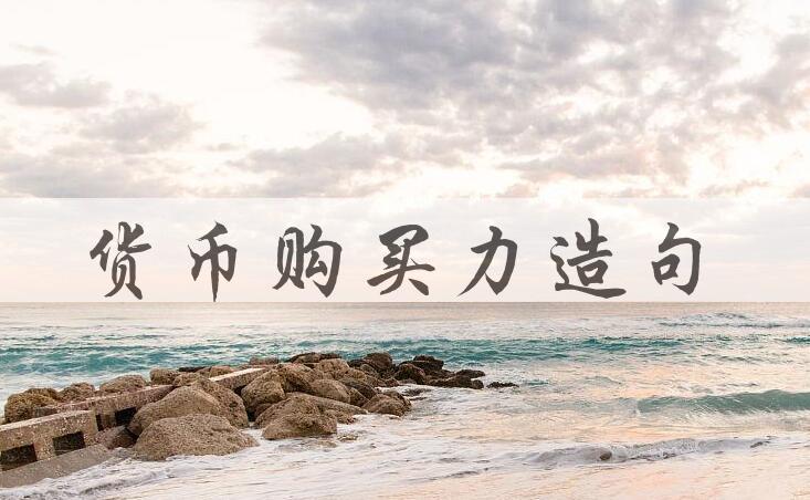 用货币购买力造句