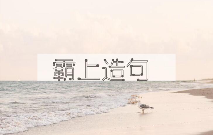 用霸上造句