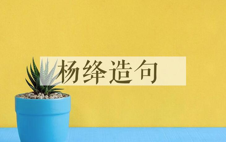 用杨绛造句