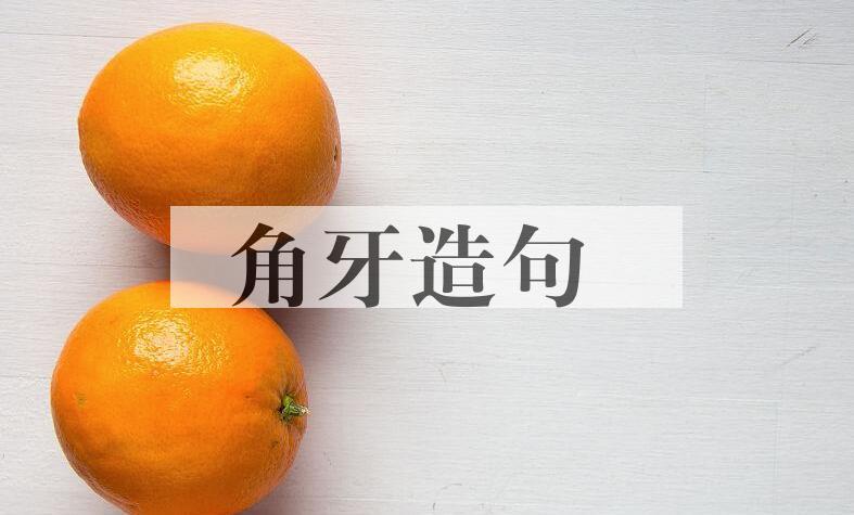用角牙造句
