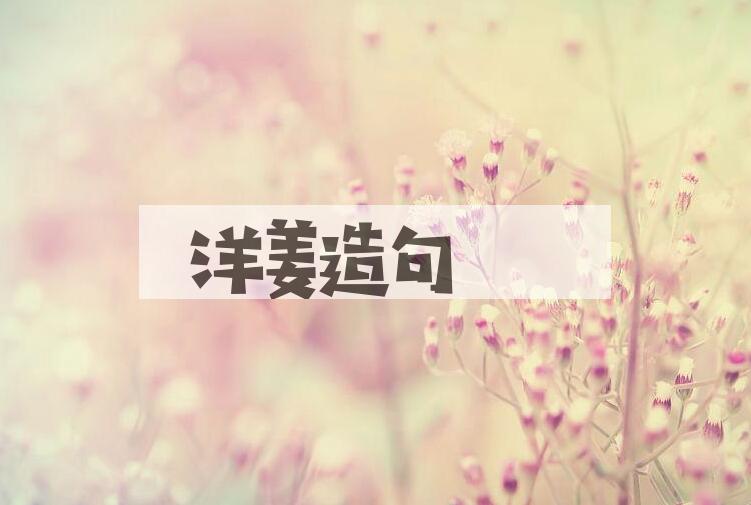 用洋姜造句