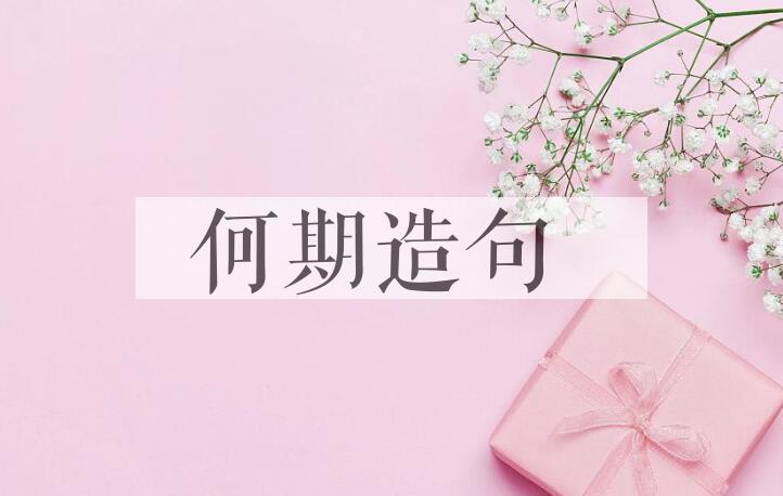 用何期造句
