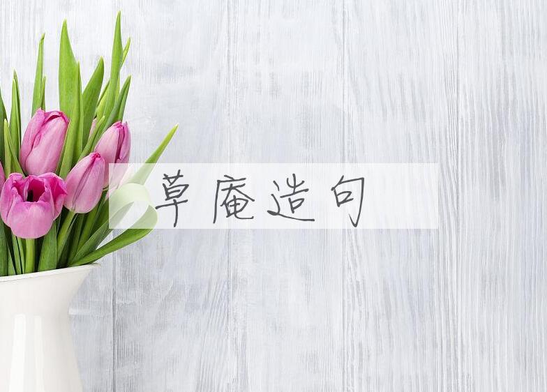 用草庵造句