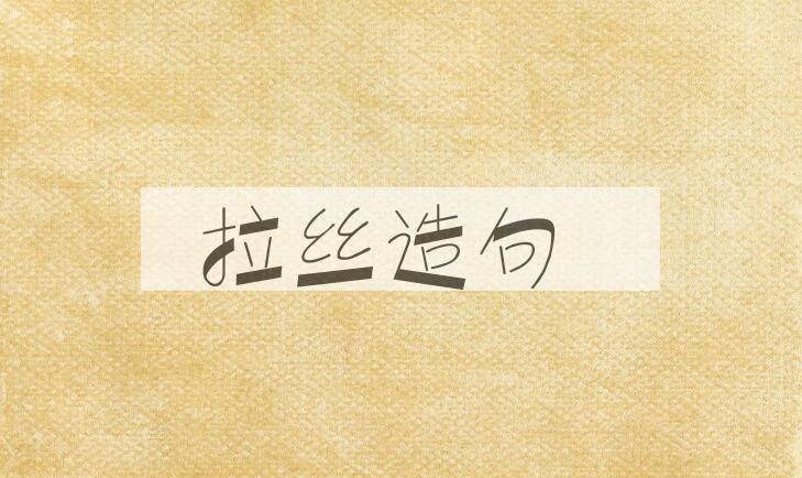 用拉丝造句