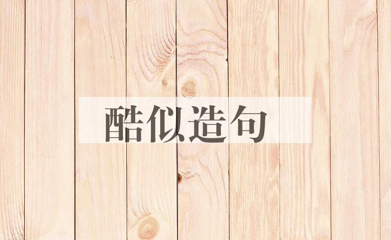 用酷似造句