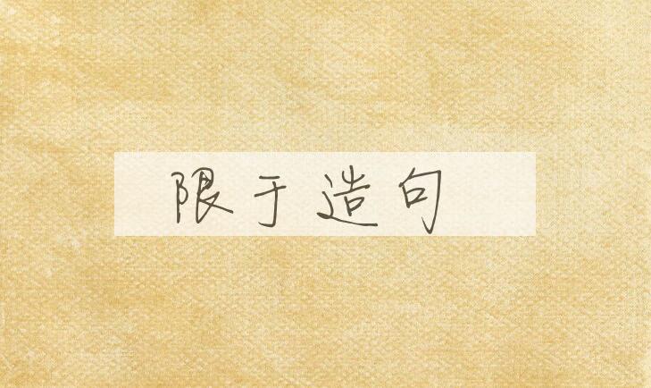 用限于造句