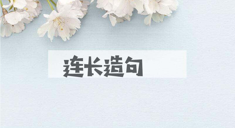 用连长造句