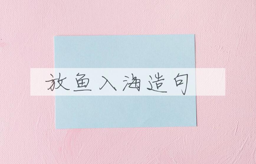 用放鱼入海造句