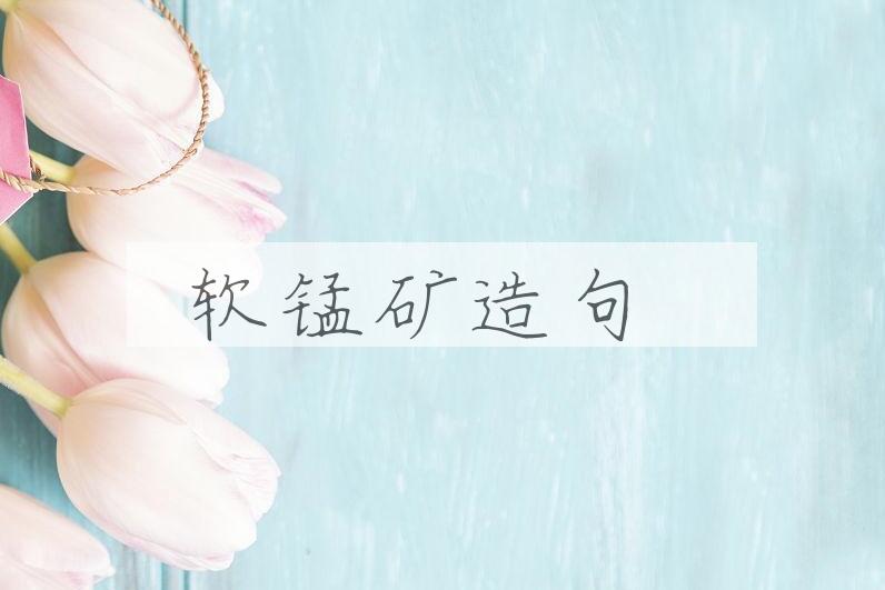 用软锰矿造句