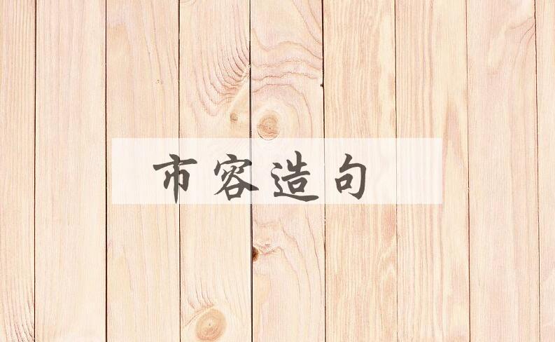 用市容造句