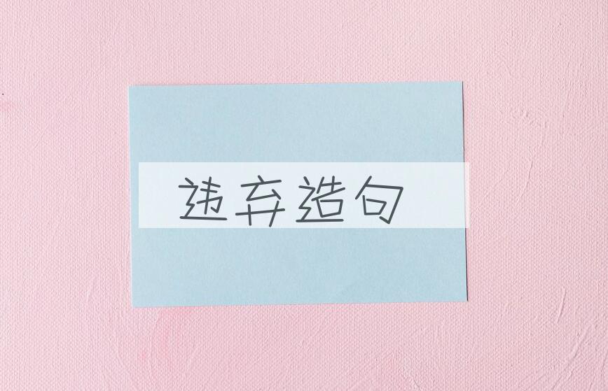 用违弃造句