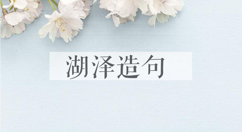 用湖泽造句