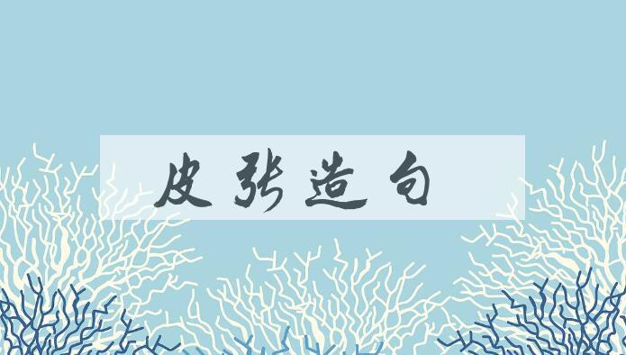 用皮张造句