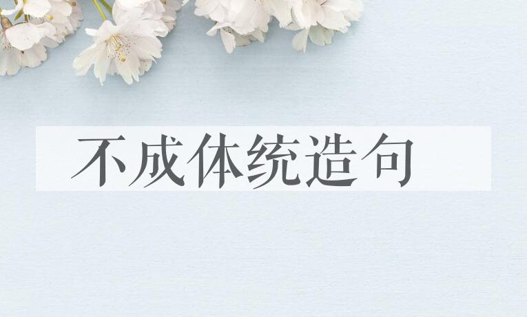 用不成体统造句