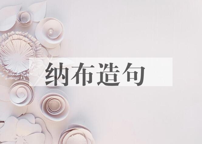 用纳布造句