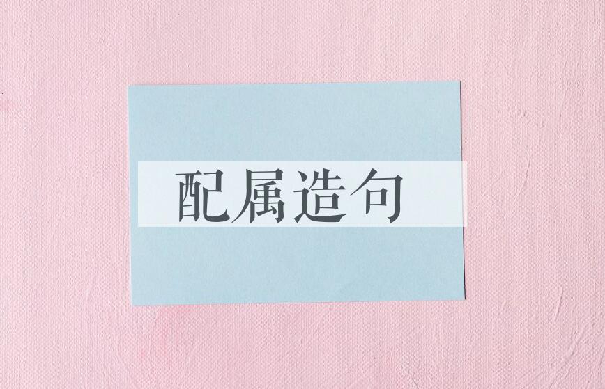 用配属造句