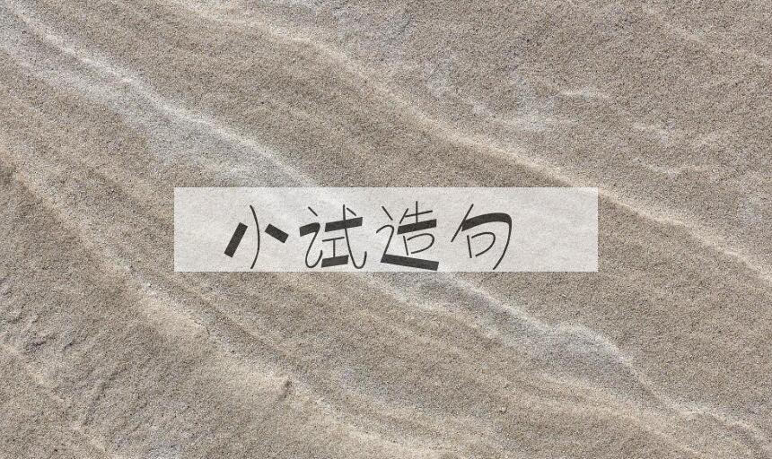 用小试造句