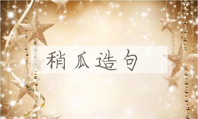 用稍瓜造句