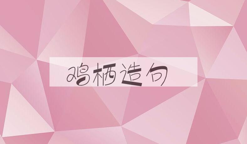 用鸡栖造句