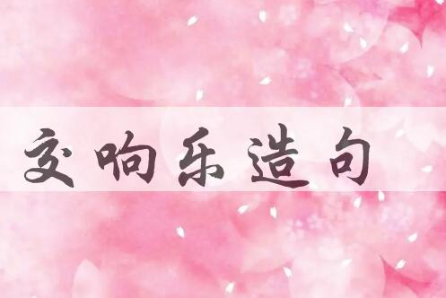 用交响乐造句