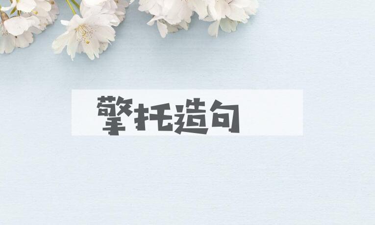 用擎托造句