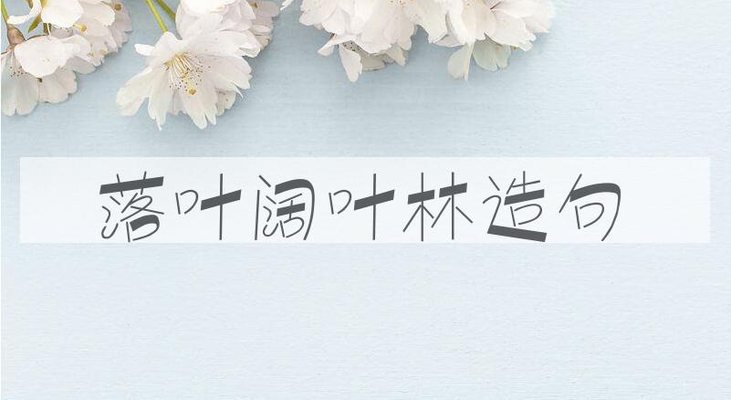 用落叶阔叶林造句