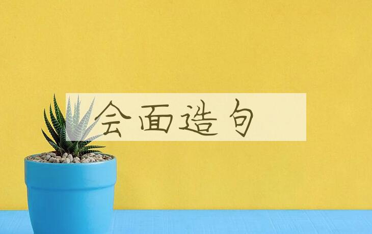 用会面造句