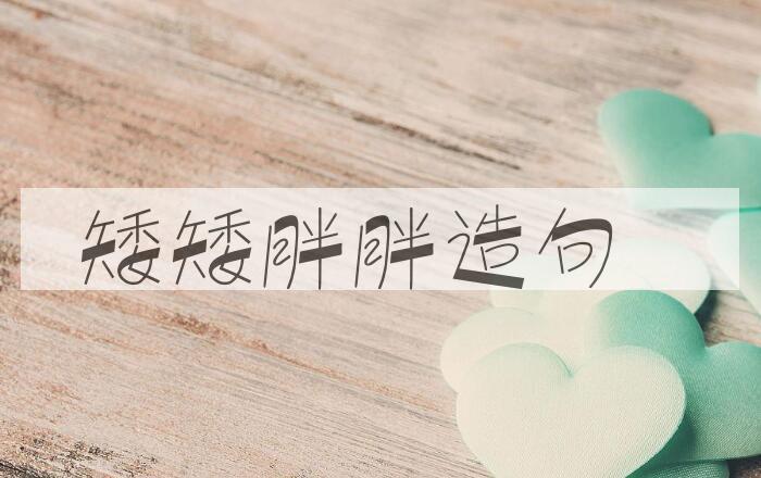 用矮矮胖胖造句