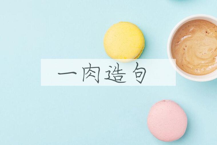 用一肉造句