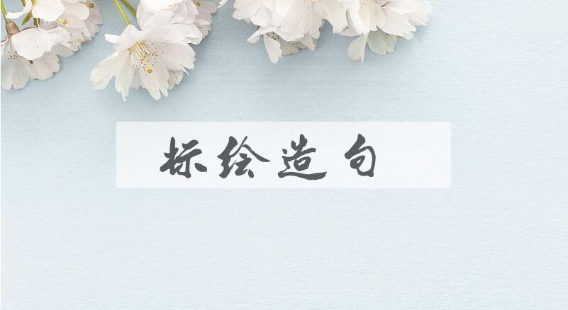 用标绘造句