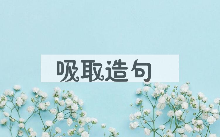 用吸取造句