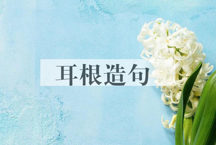 用耳根造句