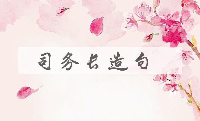 用司务长造句
