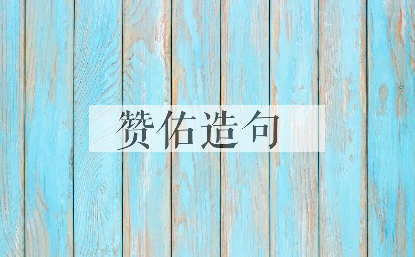 用赞佑造句