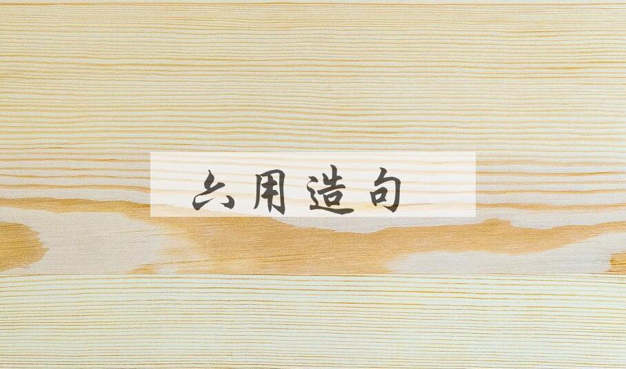 用六用造句