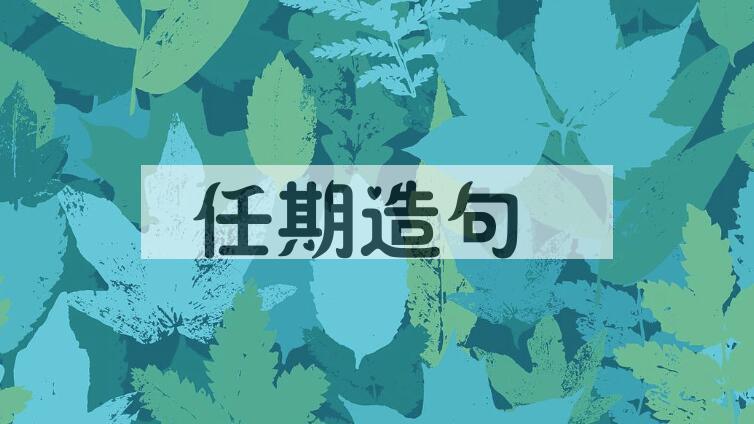 用任期造句