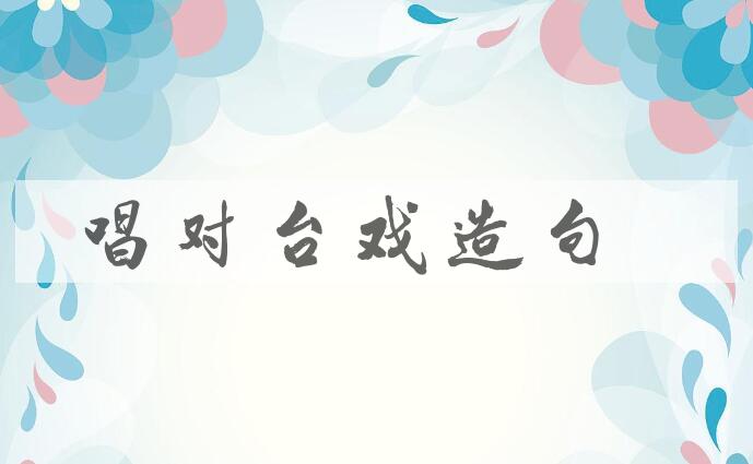 用唱对台戏造句