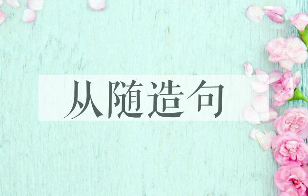 用从随造句