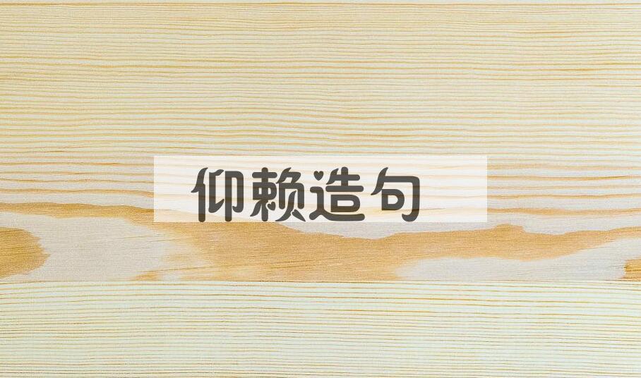 用仰赖造句