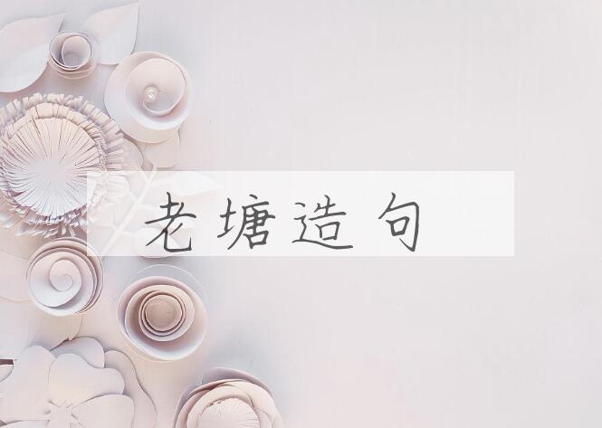 用老塘造句