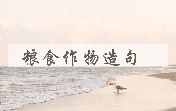 用粮食作物造句