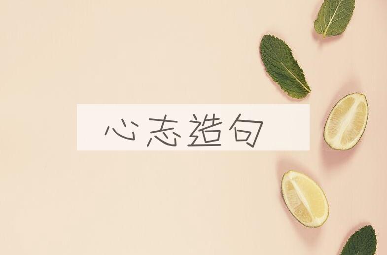 用心志造句