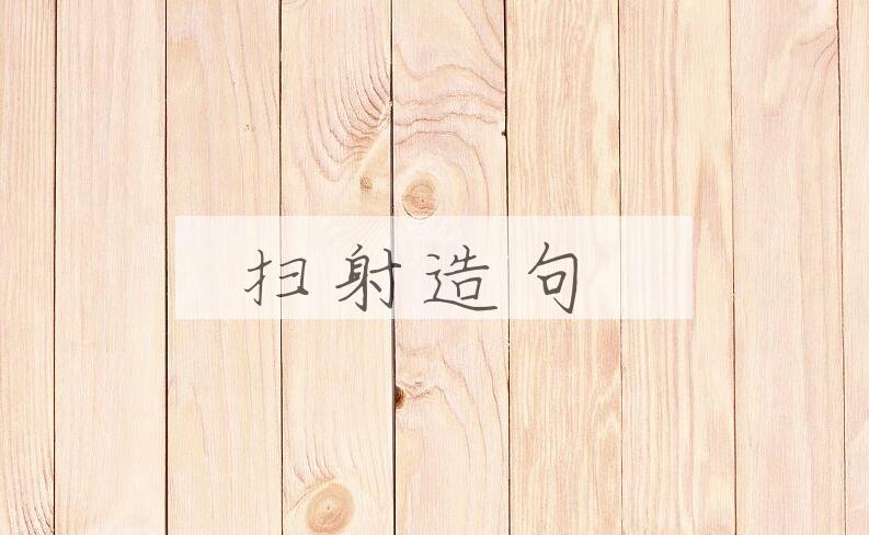 用扫射造句