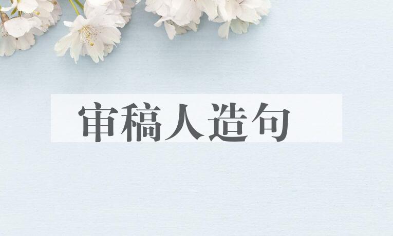 用审稿人造句