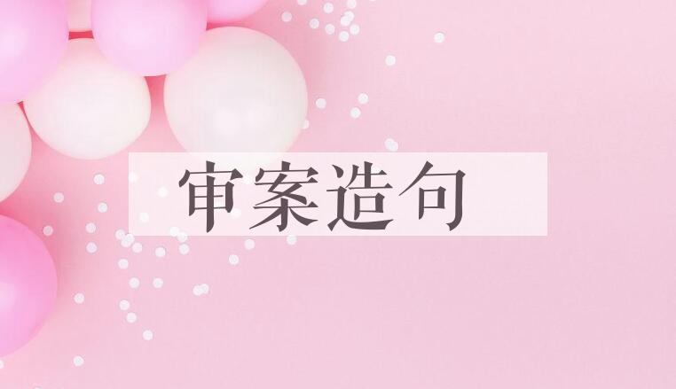 用审案造句