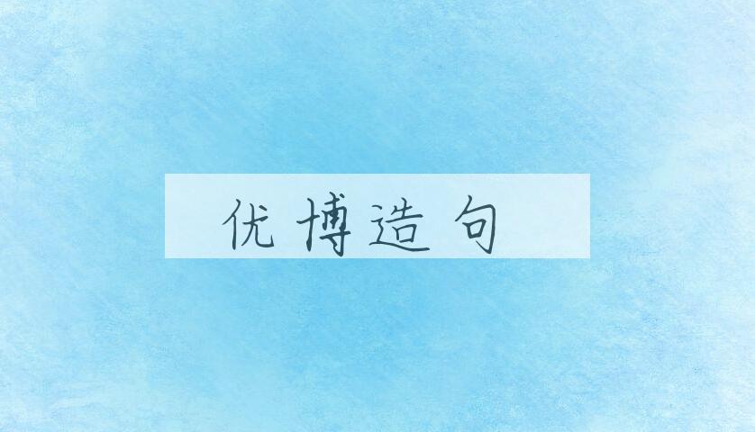 用优博造句