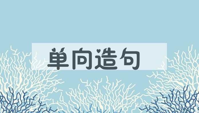 用单向造句