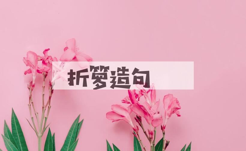 用折箩造句
