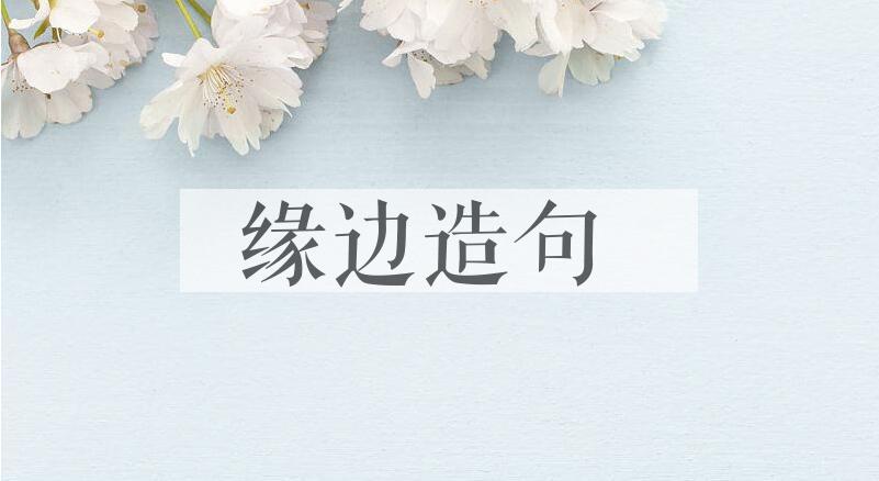 用缘边造句