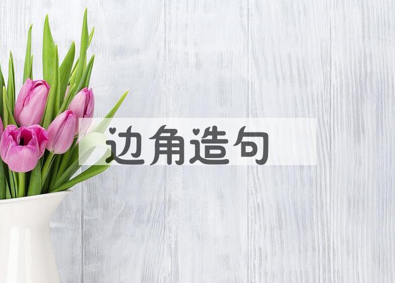 用边角造句